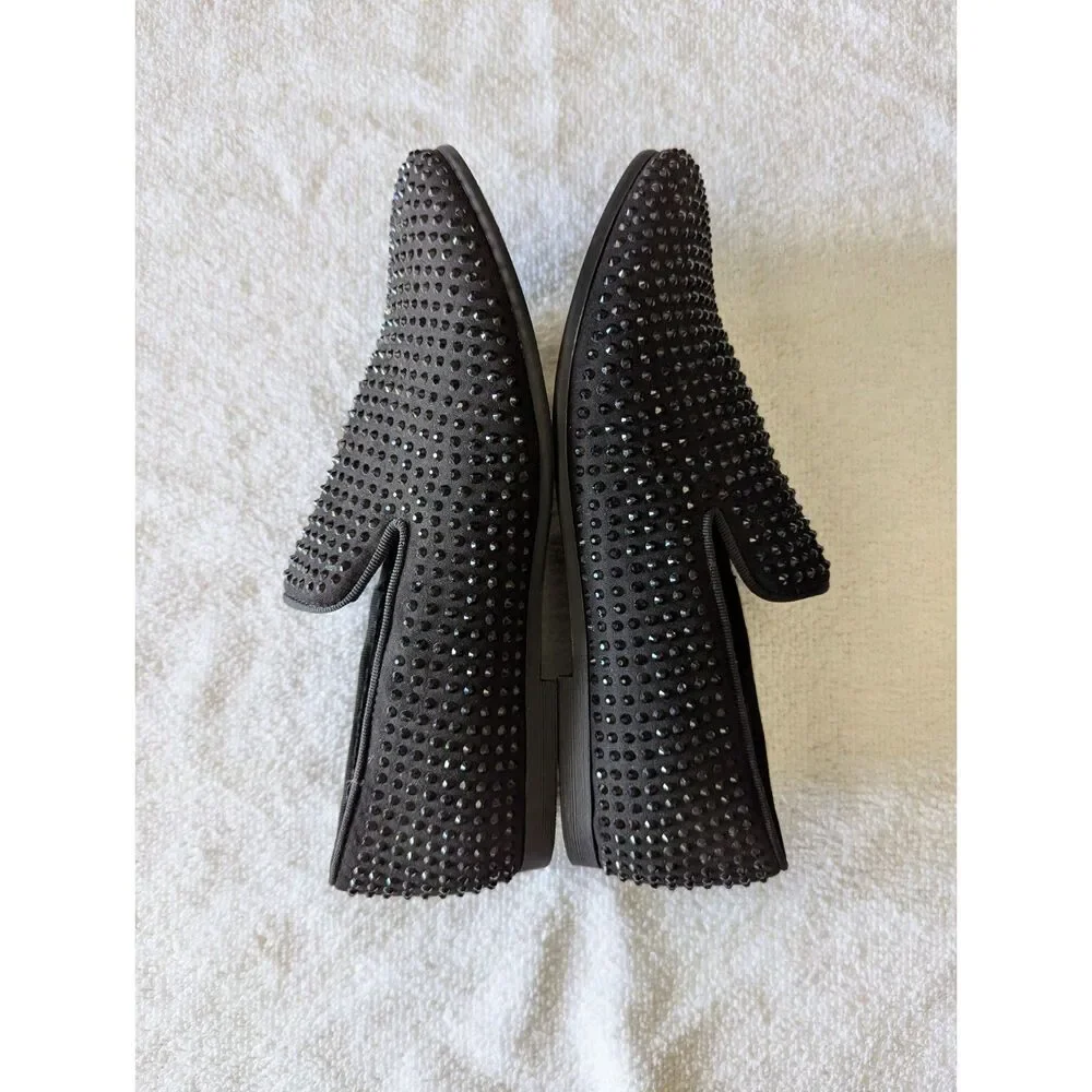Steve Madden Broyals Swarovski  Embellished Slip-On Loafers  Sz 7